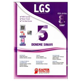 Zafer Yayınları - LGS Sayısal - Sözel 5 Deneme Sınavı
