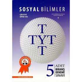 Zafer Yayınları TYT Sosyal Bilimler 5 Adet Branş Deneme Sınavı