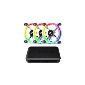 Zalman ZM-SF120A3 Biyomimetikli Yüksek Performanslı Adreslenebilir RGB Soğutma 3 x 120 mm Fanı