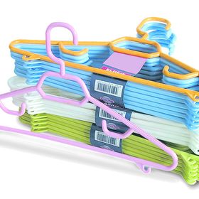 Zambak 6'lı Plastik Elbise Askısı