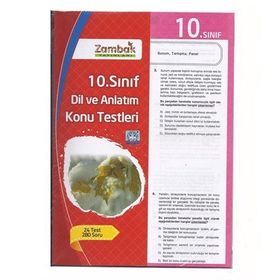Zambak Yayınları 10.Sınıf Dil Ve Anlatım Yaprak Test - Zambak