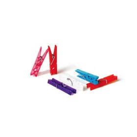 Zambak ZP-142 Karışık Renk 24 Adet Plastik Çınar Çamaşır Mandalı
