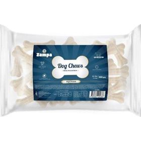 Zampa 100'lü 10-12 gr Beyaz Press Kemik Köpek Ödülü
