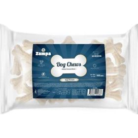 Zampa 100'lü 10-12 gr Beyaz Press Kemik Köpek Ödülü