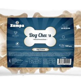 Zampa 100'lü 20-25 gr Natürel Press Kemik Köpek Ödülü