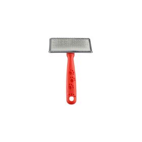 Zampa 14x9 cm Kırmızı Slikon Top Başlıklı Kedi Köpek Tarak