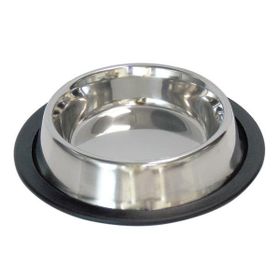 Zampa 16 oz Kaymaz Tabanlı Parlak Köpek Mama Su Kabı