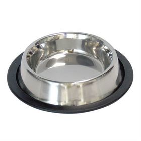 Zampa 16 oz Kaymaz Tabanlı Parlak Köpek Mama Su Kabı