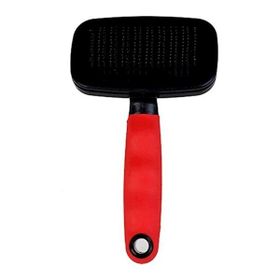 Zampa 16x9.5 cm Kırmızı Kedi ve Köpek İçin Mekanizmalı Kendini Temizleyen Tüy Toplama Fırçası