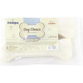 Zampa 2'li 85-90 gr Beyaz Press Kemik Köpek Ödülü