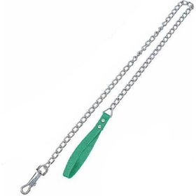 Zampa 3 mm x 120 cm Yumuşak Dokulu Yeşil Köpek Gezdirme Zinciri
