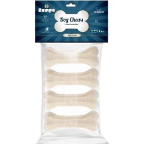 Zampa 4'lü 30-40 gr Beyaz Press Kemik Köpek Ödülü