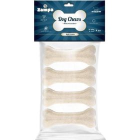 Zampa 4'lü 30-40 gr Beyaz Press Kemik Köpek Ödülü
