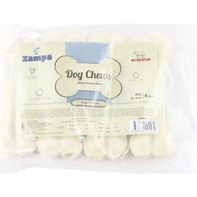 Zampa 4x30-40 gr Beyaz Press Kemik Köpek Ödülü