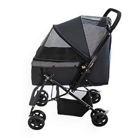 Zampa 52x76.5x95 cm Siyah Nova Kedi ve Köpek Gezdirme Arabası