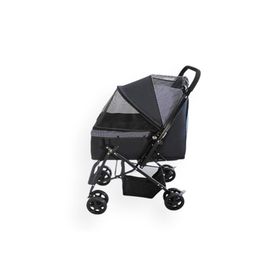 Zampa 52x76.5x95 cm Siyah Nova Kedi ve Köpek Gezdirme Arabası