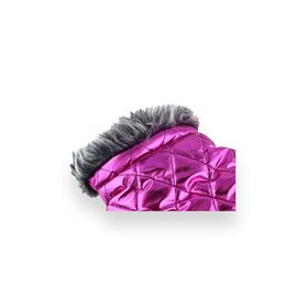 Zampa Fuşya Large Shiny Yakalı Kürklü Mont