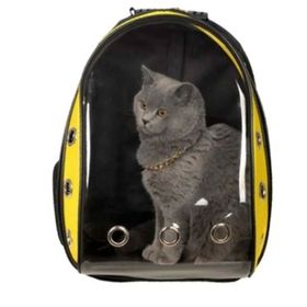 Zampa Peddie 21x23x41 cm Şeffaf Sarı Taşıma Çantası