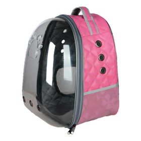 Zampa Pelle Astronot Deri Pembe 28x33x41 cm Taşıma Çantası