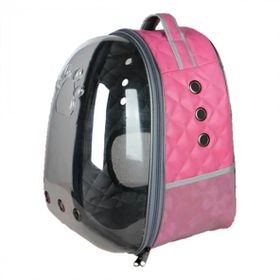 Zampa Pelle Astronot Deri Pembe 28x33x41 cm Taşıma Çantası