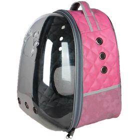 Zampa Pelle Astronot Deri Pembe 28x33x41 cm Taşıma Çantası