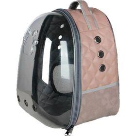 Zampa Pelle Astronot Deri Somon 28x33x41 cm Taşıma Çantası