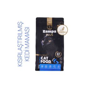 Zampa Plus Premium Somonlu Kısırlaştırılmış 1.5 kg Kedi Maması