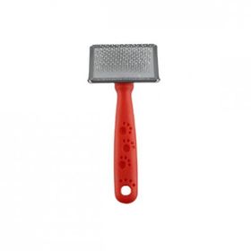 Zampa Slikon Top Başlıklı Small 14x6 cm Kırmızı Kedi ve Köpek Fırçası