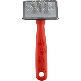 Zampa Slikon Top Başlıklı Small 14x6 cm Kırmızı Kedi ve Köpek Fırçası