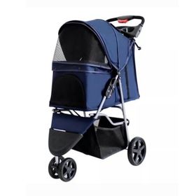 Zampa SP03P-N Triboro Lacivert 45x80x90 cm Kedi ve Köpek Arabası