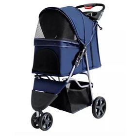 Zampa SP03P-N Triboro Lacivert 45x80x90 cm Kedi ve Köpek Arabası