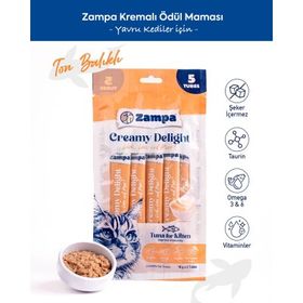 Zampa Ton Balıklı 16x5 gr Krema Yavru Kedi Ödül Maması