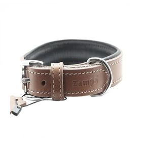 Zampa Tribeca 4x72 cm Yumuşak Dokulu Gerçek Deri Köpek Tasması