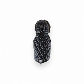 Zampa XX Small Siyah Shiny Kapüşonlu Mont