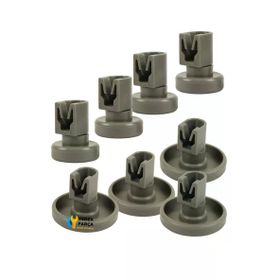 Zanussi ZDF2010 Bulaşık Makinesi 4 Adet Alt Sepet Tekerleği + 4 Adet Üst Sepet Tekerleği