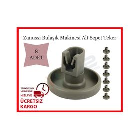 Zanussi ZDS12001WA Bulaşık Makinesi 8 Adet Alt Sepet Tekerleği