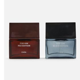 Zara For Him Black Edition Edt + For Him Red Edition Edp 2x100 ml Erkek Parfüm