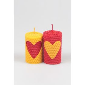 Zarias's Kutulu My Heart With You Sarı Kırmızı 2'li Balmumu