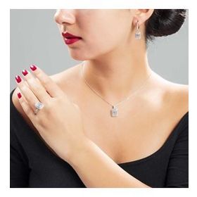 Zarif Hediyem Starlight Diamond Pırlanta Montür Aşk Temalı 925 Ayar Gümüş Kadın Tektaş Yüzük