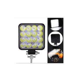 Zauss 110x110 Off Road Traktör Tekne 16 Led Kare Çalışma Lambası