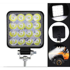Zauss 110x110 Off Road Traktör Tekne 16 Led Kare Çalışma Lambası