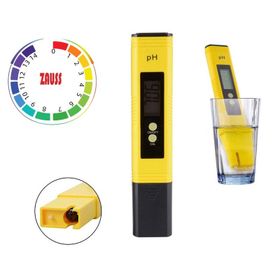 Zauss 2 Adet Çözelti ve Pil Hediyeli Dijital Ph Metre Su Sıvı Akvaryum Ph Ölçer