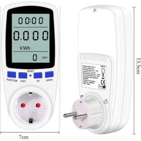 Zauss 220V Priz Dijital Wattmetre Enerji Sarfiyat Ölçer Tüketim Ölçer