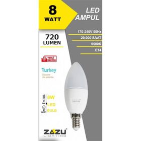 Zazu LAB081465 8W E14 6500K Led Buji Ampül