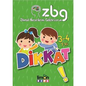 ZBG Zihinsel Becerilerimi Geliştiriyorum 3 4 Yaş Matematik-Limon Kids Yayınları