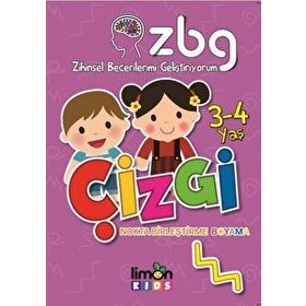 ZBG Zihinsel Becerilerimi Geliştiriyorum 3 4 Yaş Matematik-Limon Kids Yayınları