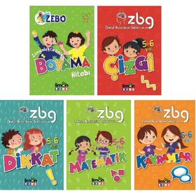 ZBG Zihinsel Becerilerimi Geliştiriyorum 5 6 Yaş Matematik-Limon Kids Yayınları