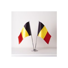 ZC Bayrak 15x22,5 cm Saten Kumaş Dijital Baskı Belçika Bayrak