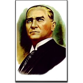 ZC Bayrak Mustafa Kemal Atatürk Portre Raşel Dijital Baskı Bayrak