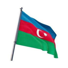 ZC Bayrak Raşel Kumaş Dijital Baskı Azerbaycan Bayrağı